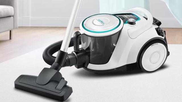 Прахосмукачка Bosch BGS41HYG1 Series 6, Vacuum cleaner without bag, ProHygienic, 2.4 l capacity, SensorBagless Technology, EasyClean system, AirCycle sensor technology, QuattroPower system, White
