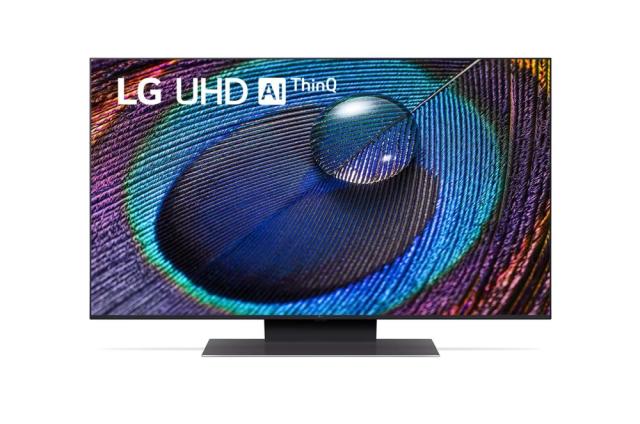 Телевизор LG 43UR91003LA, 43" 4K UltraHD TV 4K (3840 x 2160), DVB-T2/C/S2, webOS 23 Smart TV, ThinQ AI, a5 AI Processor 4K, WiFi, HDR10 pro, HLG, ALLM/HGiG, 4K Upscaling, AI Sound Pro, Voice Controll, Local Dimming, AirPlay, HDMI eARC, Quick Card, CI