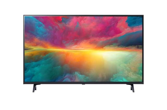 Телевизор LG 43QNED753RA, 43" 4K QNED (Quantum Dot NanoCell), UHD (3840x2160), DVB-T2/C/S2, a5 AI Processor, HDR 10 PRO, webOS Smart TV, ThinQ AI, 4K Upscaling, HGiG, WiFi, AI Sound Pro, Bluetooth, eARC (HDMI 2), CI, Miracast, AirPlay 2, Two Pole sta