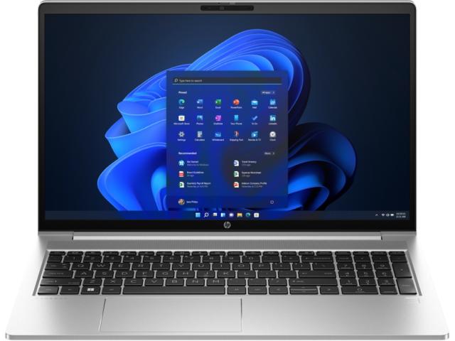 Лаптоп HP ProBook 450 G10 Pike Silver, Core i7-1355U(up to 5GHz/12MB/10C), 15.6" FHD IPS AG, 16GB 3200Mhz 1DIMM, 512GB PCIe SSD, WiFi 6E + BT5.3, FPR, Backlit Kbd, 3C Batt, Free DOS, 5Y NBD On Site