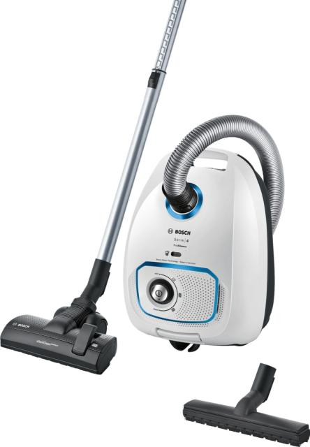 Прахосмукачка Bosch BGLS4SIL1, Vacuum Cleaner, ProSilence,  PowerProtect Dustbag, 4l, 66 dB,  white
