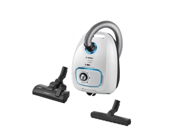 Прахосмукачка Bosch BGLS4SIL1, Vacuum Cleaner, ProSilence,  PowerProtect Dustbag, 4l, 66 dB,  white