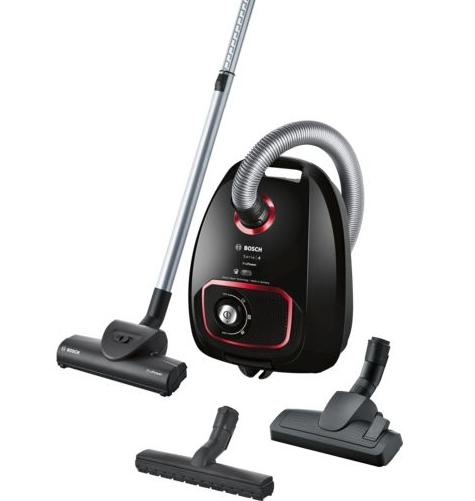 Прахосмукачка Bosch BGLS4POW2, Vacuum Cleaner, ProPower, Turbo brush, PowerProtect Dustbag, 4l, 76 dB, Series 4, black