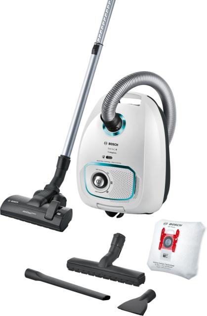 Прахосмукачка Bosch BGLS4HYG2, Vacuum Cleaner, ProHygienic,  4l, 69 dB, Series 4, white