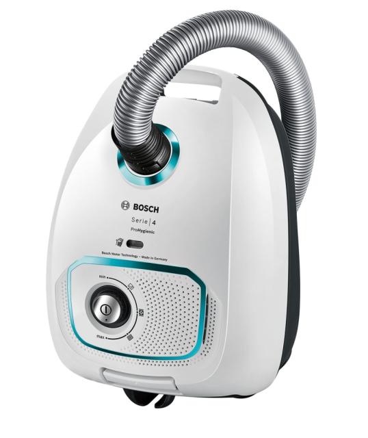 Прахосмукачка Bosch BGLS4HYG2, Vacuum Cleaner, ProHygienic,  4l, 69 dB, Series 4, white