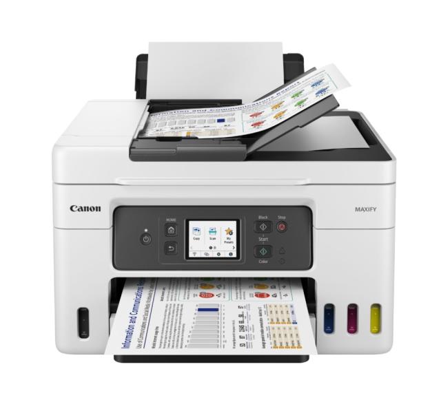 Мастилоструйно многофункционално устройство Canon MAXIFY GX3040 All-In-One, White&Black + Canon Red Label Superior - 80 gr/m2, A4, 2500 sheets