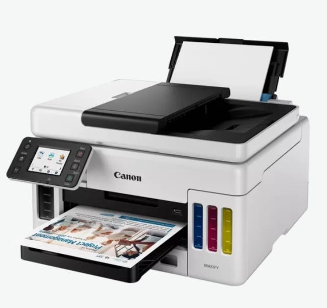 Мастилоструйно многофункционално устройство Canon MAXIFY GX6040 All-In-One, Black&White + Canon Red Label Superior - 80 gr/m2, A4, 2500 sheets
