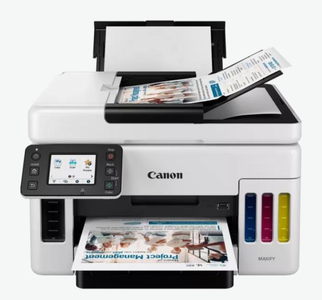 Мастилоструйно многофункционално устройство Canon MAXIFY GX6040 All-In-One, Black&White + Canon Red Label Superior - 80 gr/m2, A4, 2500 sheets