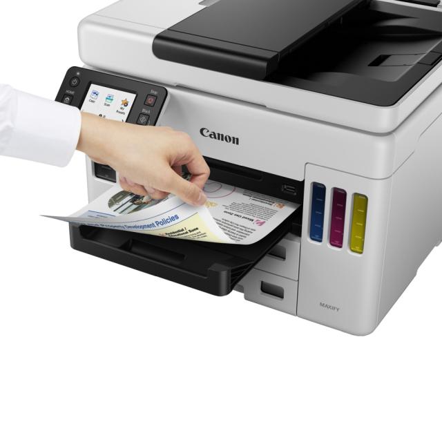 Мастилоструйно многофункционално устройство Canon MAXIFY GX7040 All-In-One, Fax, Black + Canon Red Label Superior - 80 gr/m2, A4, 2500 sheets
