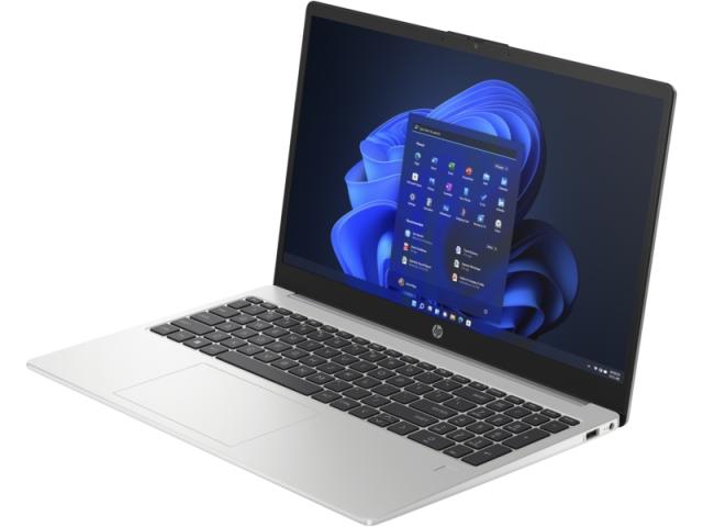 Лаптоп HP 250 G10 Turbo silver, Core i5-1335U(up to 4.6Ghz/12MB/10C), 15.6" FHD IPS AG + WebCam, 8GB 3200Mhz 1DIMM, 512GB PCI SSD, Wi-Fi 6 +BT 5.3, 3C Long Life Batt, Free Dos