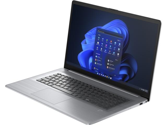 Лаптоп HP 470 G10 Asteroid Silver, Core i5-1335U(up to 4.6GHz/12MB/10C), 17.3" FHD IPS AG 300nits, 16GB 3200Mhz 1DIMM, 512GB PCIe SSD, WiFi 6 + BT 5.3, Backlit Kbd, 3C Batt, Free DOS