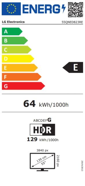 Телевизор LG 55QNED823RE, 55" 4K QNED (Quantum Dot NanoCell), UHD (3840x2160), DVB-T2/C/S2, a7 AI Processor, HDR 10 PRO, webOS Smart TV, ThinQ AI, AI Upscaling, HGiG, WiFi, AI Sound Pro, Voice Controll, Precision Dimming, Bluetooth, eARC (HDMI 2), CI