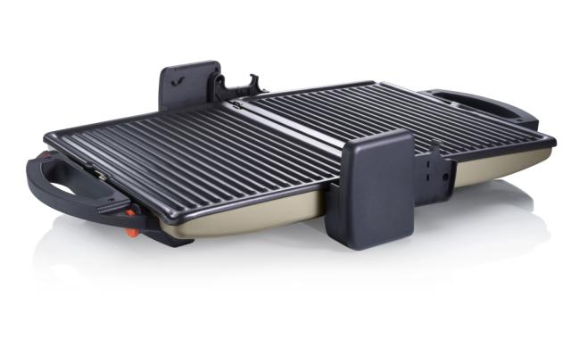 Контактен грил Bosch TFB3302V, Contact grill. 1800W, Removable aluminum grill plates with non-stick coating, Silver
