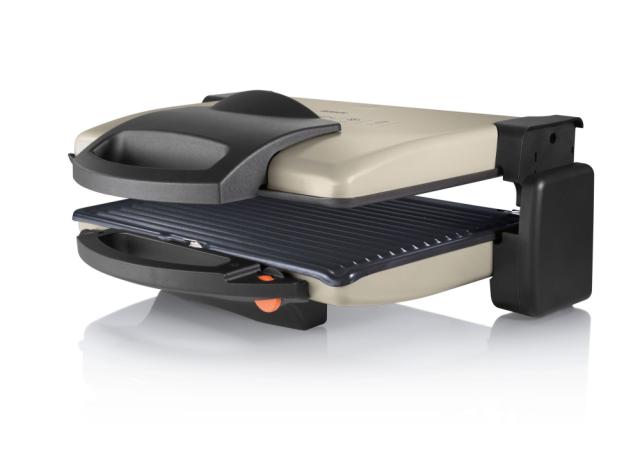 Контактен грил Bosch TFB3302V, Contact grill. 1800W, Removable aluminum grill plates with non-stick coating, Silver