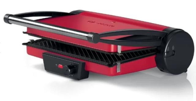 Контактен грил Bosch TCG4104, Contact grill, 2000W, red