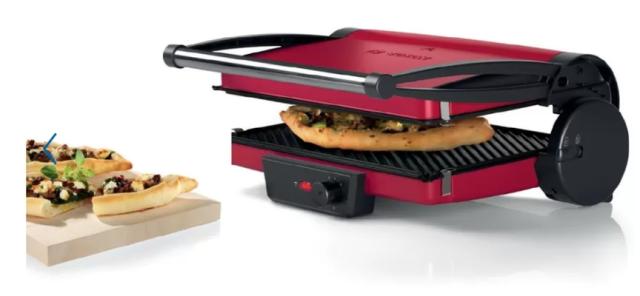 Контактен грил Bosch TCG4104, Contact grill, 2000W, red