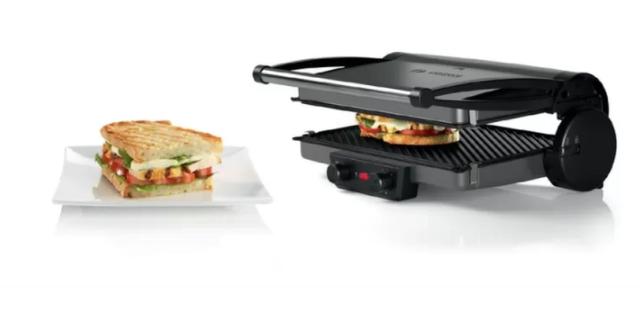 Контактен грил Bosch TCG4215, Contact grill, 3 in 1, 2000W, silver-gray