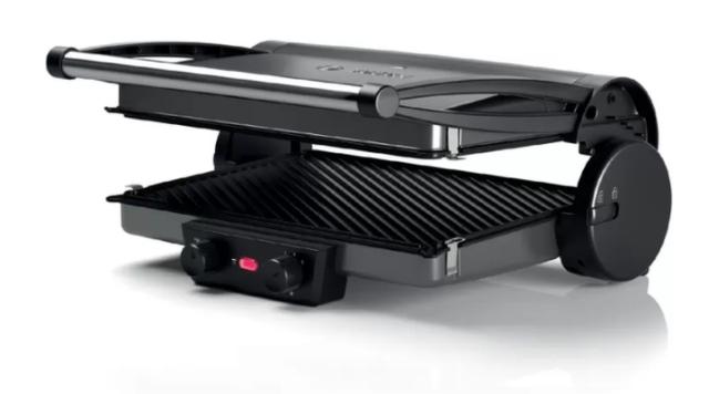 Контактен грил Bosch TCG4215, Contact grill, 3 in 1, 2000W, silver-gray