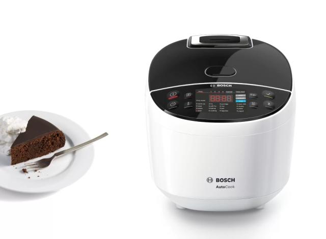 Мултикукър Bosch MUC11W12, Multicooker, 48 programs, large 5-liter bowl with a non-stick coating, Large temperature range 40-160 ° C, 900 W, White