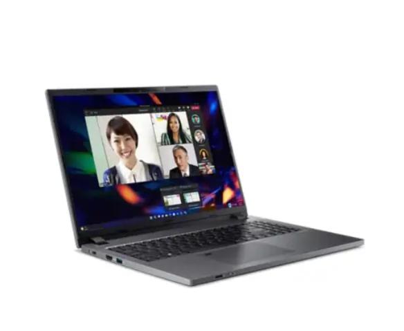 Лаптоп Acer Travelmate TMP216-51-TCO-74VH, Core i7-1355U, (3.7GHz up to 5.0Ghz, 12MB), 16" IPS SlimBezel (WUXGA 1920 x 1200), 1*16GB DDR4, 1024GB PCIe NVMe SSD,  Intel UMA, FHD cam, FPR, Wi-Fi 6E, BT, KB, Win 11 Pro, Gray, 3Y Warranty