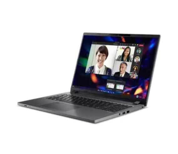 Лаптоп Acer Travelmate TMP216-51-TCO-74VH, Core i7-1355U, (3.7GHz up to 5.0Ghz, 12MB), 16" IPS SlimBezel (WUXGA 1920 x 1200), 1*16GB DDR4, 1024GB PCIe NVMe SSD,  Intel UMA, FHD cam, FPR, Wi-Fi 6E, BT, KB, Win 11 Pro, Gray, 3Y Warranty