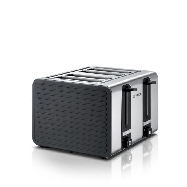Тостер Bosch TAT7S45, Toaster, 1500-1800 W,4-slice toaster,  Auto power off, Defrost and warm setting, Grey