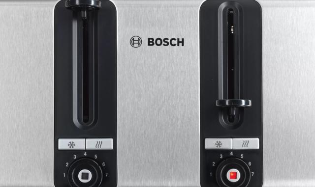Тостер Bosch TAT7S45, Toaster, 1500-1800 W,4-slice toaster,  Auto power off, Defrost and warm setting, Grey