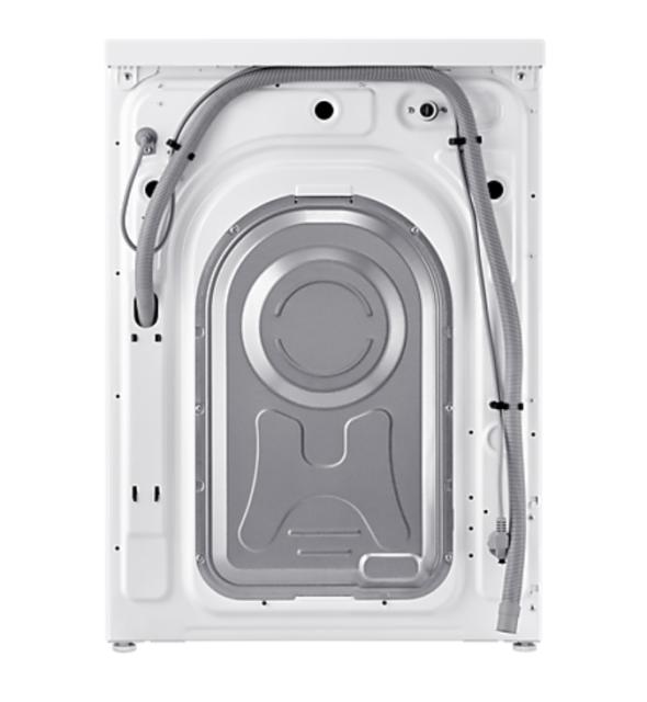 Пералня Samsung WW80CGC04DAELE, Washing Machine, 8 kg, 1400 rpm,  Digital inverter motor, Energy Efficiency A, Spin Efficiency B, Eco Bubble, Bubble Soak, Hygiene Steam, WiFi , Smart Things, AI Energy mode, White, Black door