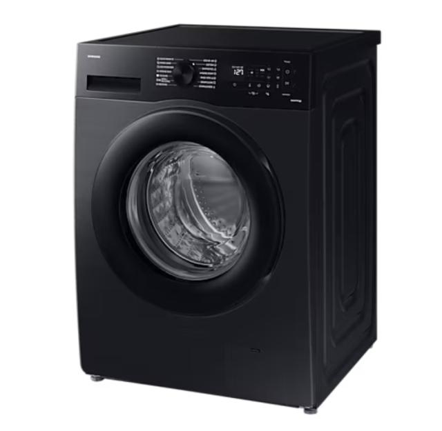 Пералня Samsung WW80CGC04DABLE, Washing Machine, 8 kg, 1400 rpm,  Digital inverter motor, Energy Efficiency A, Spin Efficiency B, Eco Bubble, Bubble Soak, Hygiene Steam, WiFi , Smart Things, AI Energy mode, Black Inox