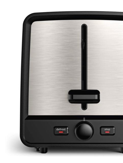 Тостер Bosch TAT5P420, Toaster, DesignLine, Stainless steel,  820-970 W, Auto power off, Defrost and warm setting, Lifting high
