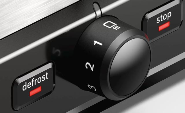 Тостер Bosch TAT5P420, Toaster, DesignLine, Stainless steel,  820-970 W, Auto power off, Defrost and warm setting, Lifting high