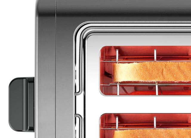Тостер Bosch TAT5P425, Toaster, DesignLine, 820-970W, Auto power off, Defrost and warm setting, Lifting high, Grey