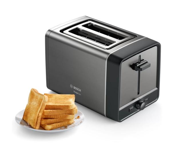 Тостер Bosch TAT5P425, Toaster, DesignLine, 820-970W, Auto power off, Defrost and warm setting, Lifting high, Grey