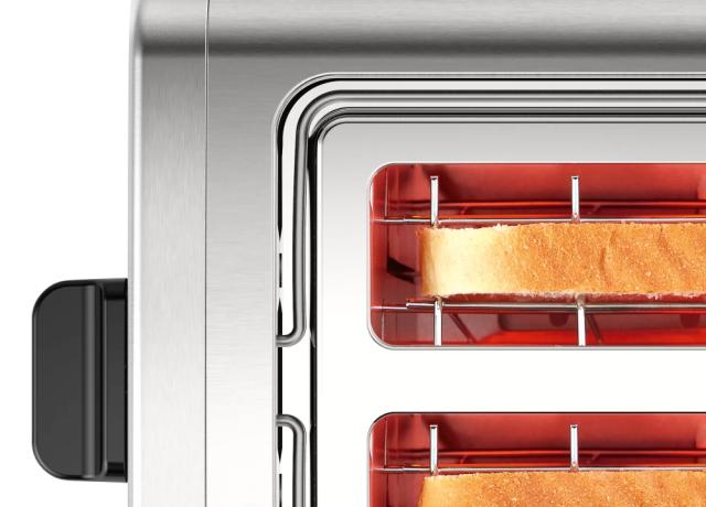 Тостер Bosch TAT4P420, Toaster,DesignLine, Stainless steel, 820-970 W, Auto power off, Defrost and warm setting, Lifting high