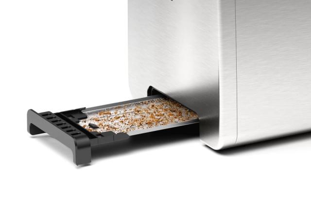 Тостер Bosch TAT4P420, Toaster,DesignLine, Stainless steel, 820-970 W, Auto power off, Defrost and warm setting, Lifting high