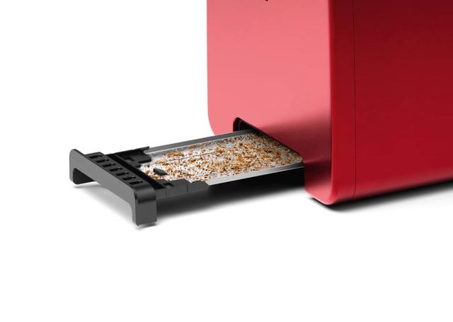 Тостер Bosch TAT4P424, Toaster, DesignLine, 820-970 W, Auto power off, Defrost and warm setting, Lifting high, Red