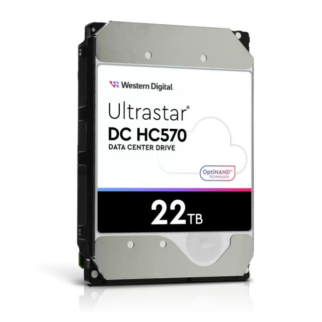Твърд диск Western Digital Ultrastar 22TB ( 3.5", 512MB, 7200 RPM, SATA 6Gb/s, 512N SE NP3 )