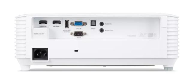 Мултимедиен проектор Acer Projector H6805BDa, DLP, 4K UHD (3840x2160), 4000 ANSI Lm, 20 000:1, 3D ready, HDR Comp., 24/7 oper., smart AptoidTV, 2xHDMI, VGA in, RS232, Audio in/out, 10W, 3.2Kg, Wireless dongle included, Bag, White + Logitech Wireless 