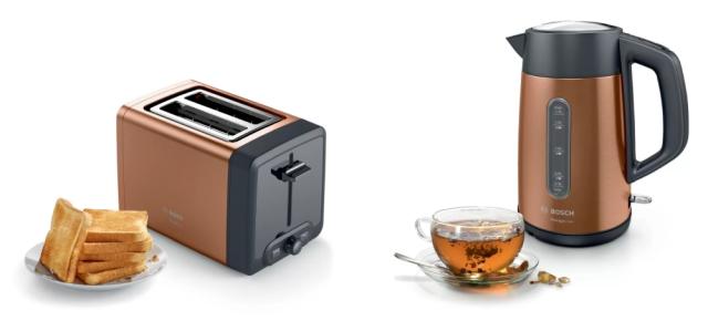Тостер Bosch TAT4P429, Toaster,DesignLine, 820-970 W, Auto power off, Defrost and warm setting, Lifting high, Honey