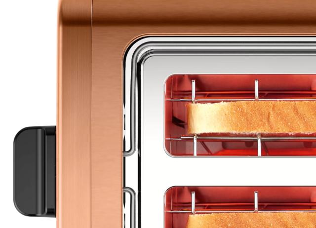 Тостер Bosch TAT4P429, Toaster,DesignLine, 820-970 W, Auto power off, Defrost and warm setting, Lifting high, Honey