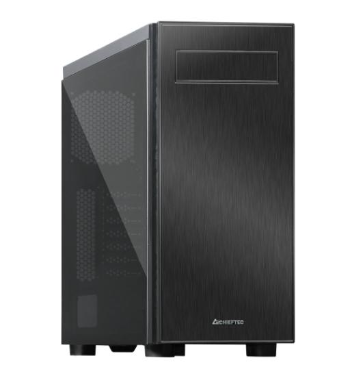 Кутия за компютър Chieftec HAWK GLASS Chassis AL-02B-TG-OP + Chieftec NOVA NF-1225RGB A-RGB Fan