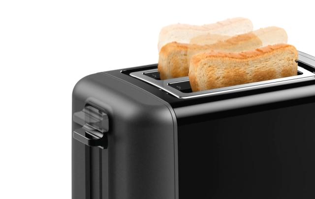 Тостер Bosch TAT3P423, Compact toaster,DesignLine, 820-970 W, Auto power off, Defrost and warm setting, Lifting high, Black