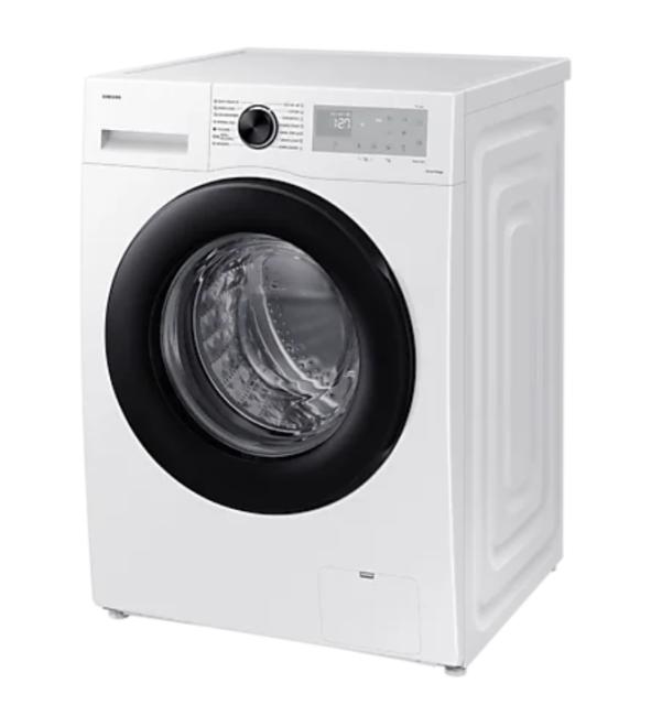 Пералня Samsung WW90CGC04DAHLE, Washing Machine, 9 kg, 1400 rpm,  Digital inverter motor, Energy Efficiency A, Spin Efficiency B, Eco Bubble, Bubble Soak, Hygiene Steam, WiFi , Smart Things, AI Energy mode, White, Black door