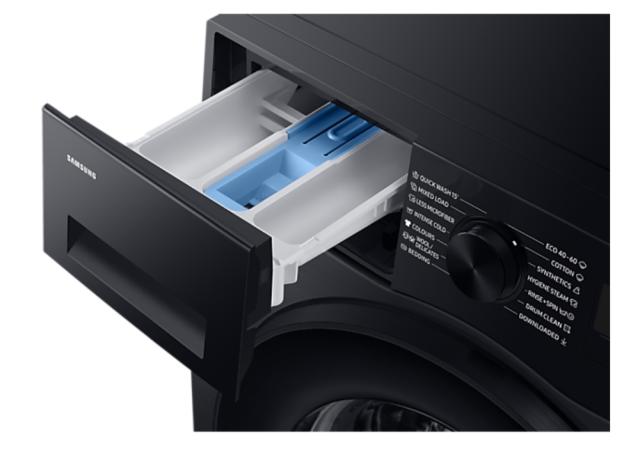 Пералня Samsung WW90CGC04DABLE, Washing Machine, 9 kg, 1400 rpm,  Digital inverter motor, Energy Efficiency A, Spin Efficiency B, Eco Bubble, Bubble Soak, Hygiene Steam, WiFi , Smart Things, AI Energy mode, Black Inox