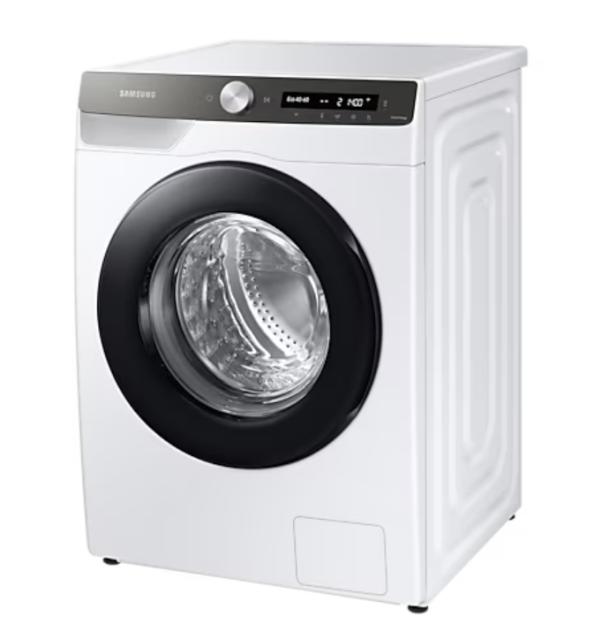 Пералня Samsung WW80T534DATAS7, Washing Machine, 8 kg, 1400 rpm,  Digital inverter motor, Energy Efficiency A, Spin Efficiency B, AI Control, Auto dispense, Eco Bubble, Bubble Soak, Hygiene Steam, WiFi , Smart Things, AI Energy mode, White, Black doo