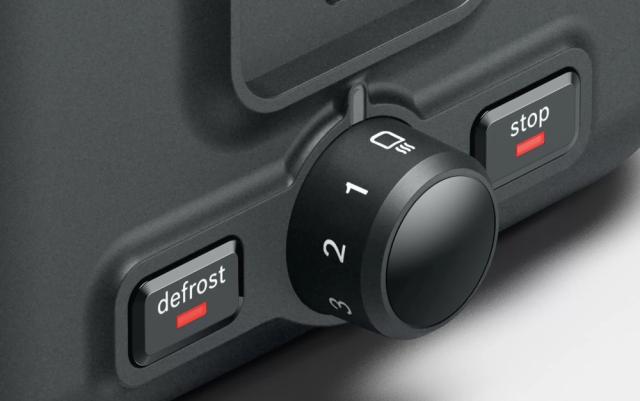 Тостер Bosch TAT3P424, Toaster, Compact toaster,DesignLine, 820-970 W, Auto power off, Defrost and warm setting, Lifting high, Red
