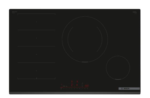 Готварски плот Bosch PXE831HC1E, SER6, Induction hob, 80 cm, FlexInduction, DirectSelect, PerfectFry Plus, HC, Black