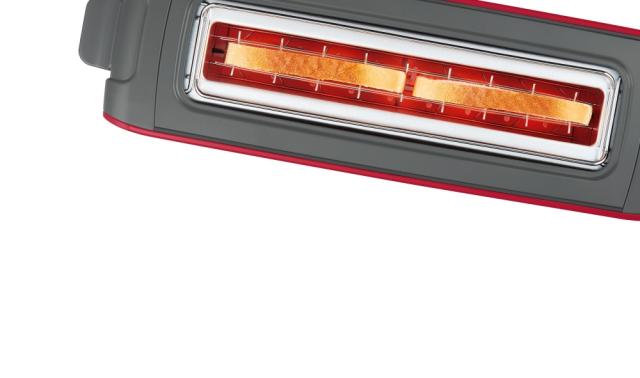Тостер Bosch TAT6A004, Plastic toaster CompactClass, 825-980 W, For 1 long or 2 small slices of toast, white/light gray