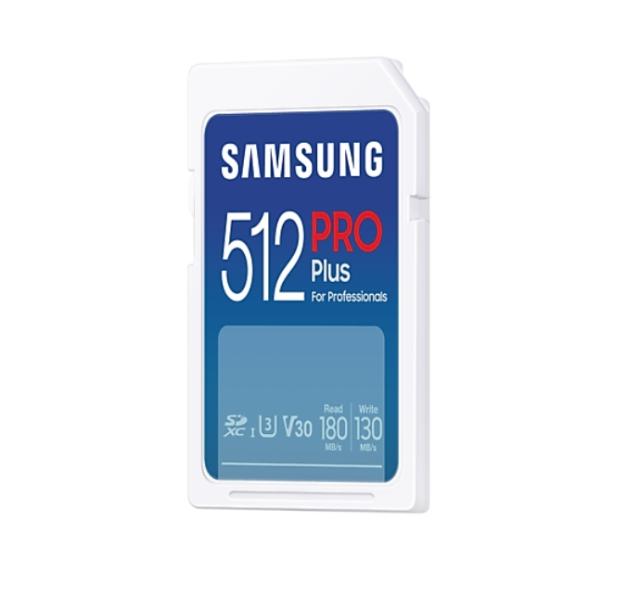 Памет Samsung 512GB SD Card PRO Plus, UHS-I, Class10, Read 180MB/s - Write 130MB/s