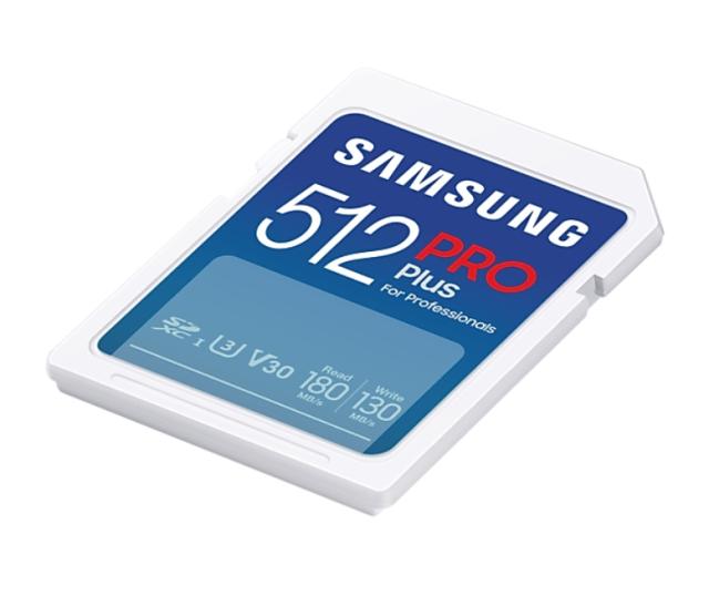 Памет Samsung 512GB SD Card PRO Plus, UHS-I, Class10, Read 180MB/s - Write 130MB/s